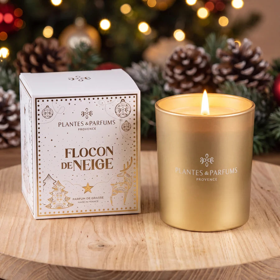 Bougie végétale parfumée Flocon de neige - 180 g