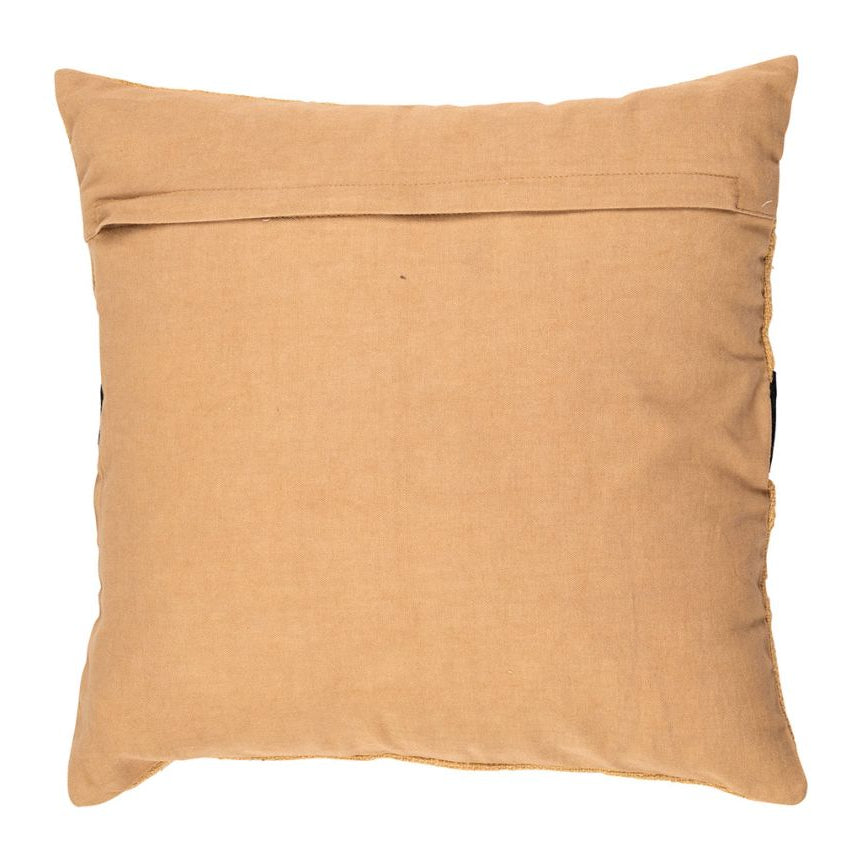 Housse de coussin 45x45cm - Beige et noir
