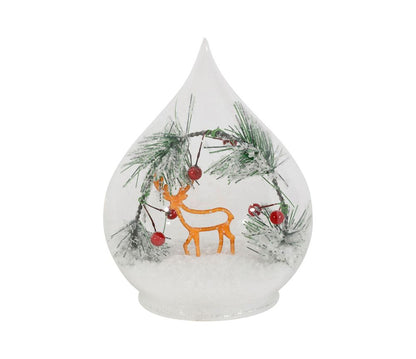 Goutte lumineuse LED sapin - Transparent