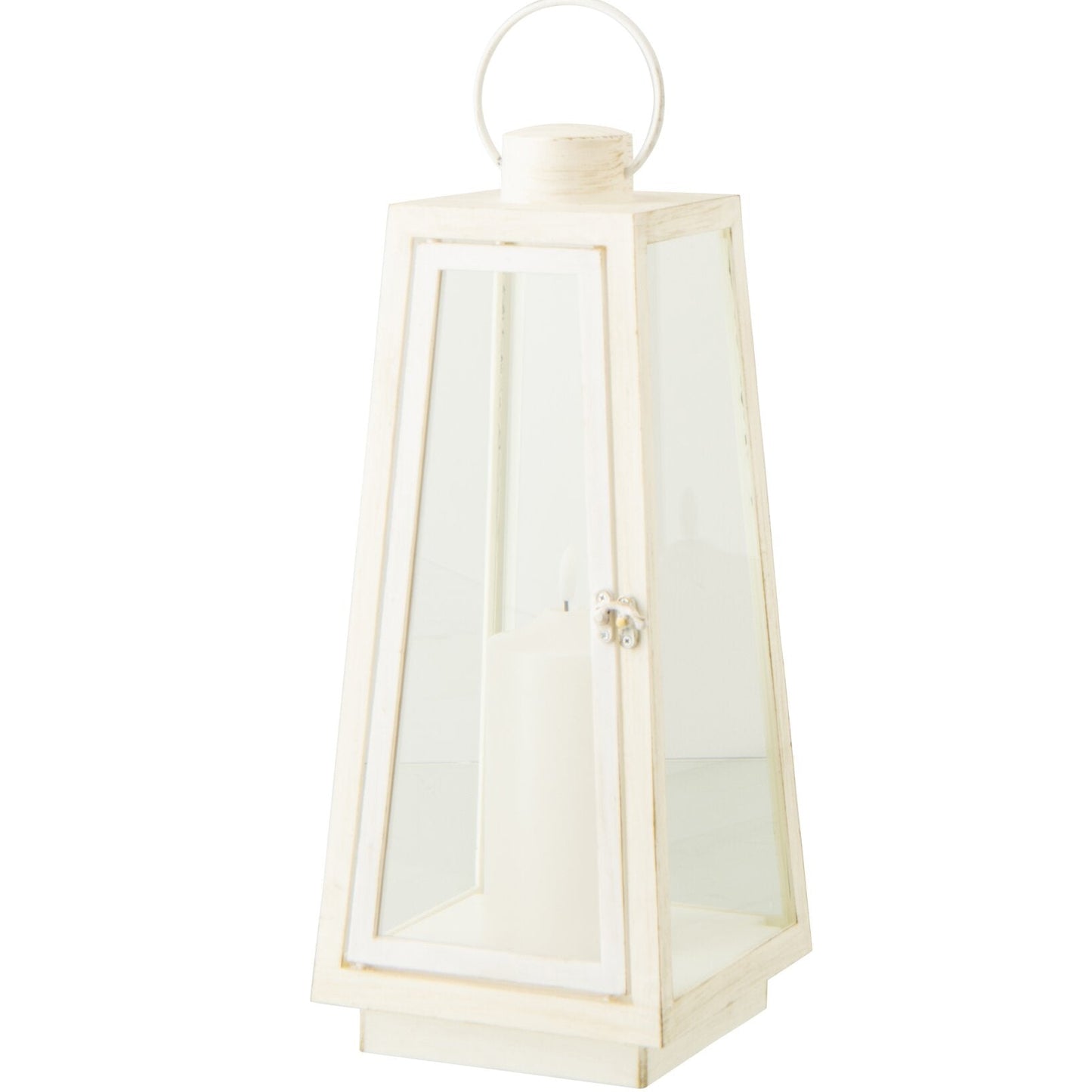 Lanterne bougie led MM - Blanc