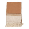 Plaid franges - Ecru et nude