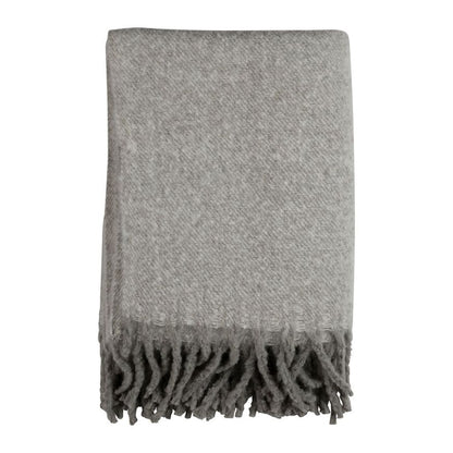 Plaid franges - Gris