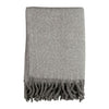 Plaid franges - Gris