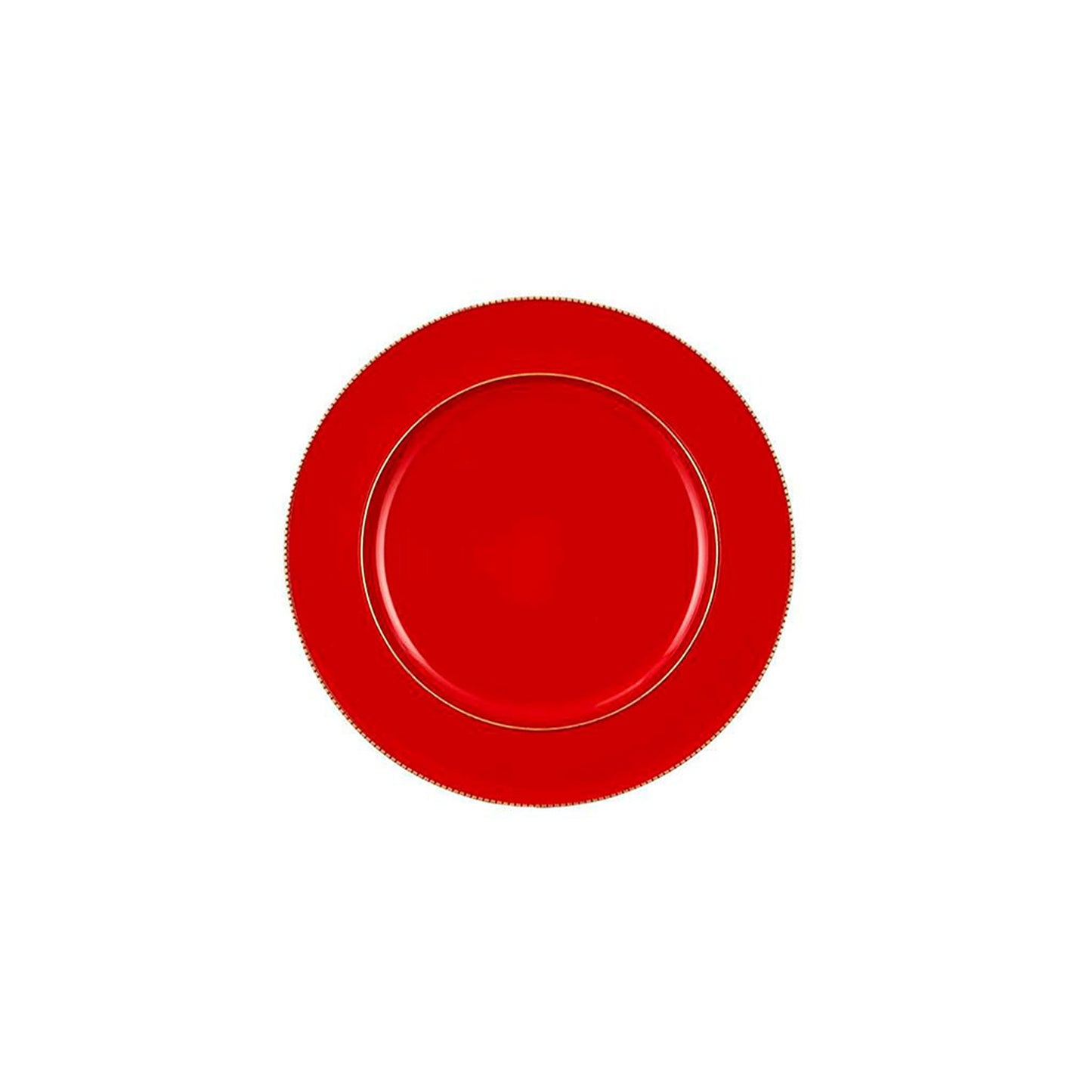 Assiette plate - Rouge