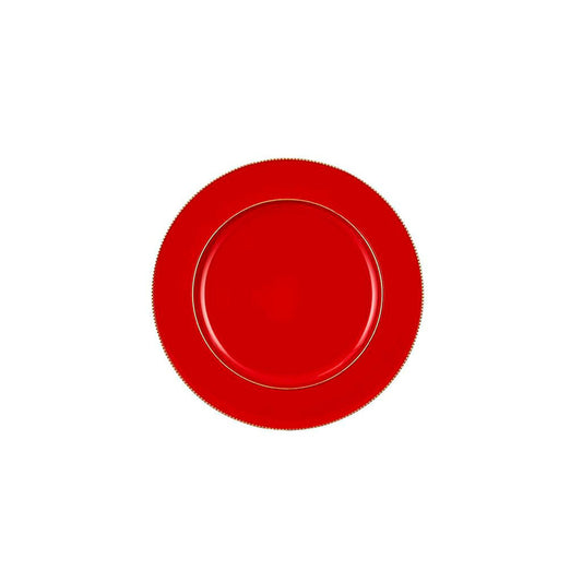 Assiette plate - Rouge