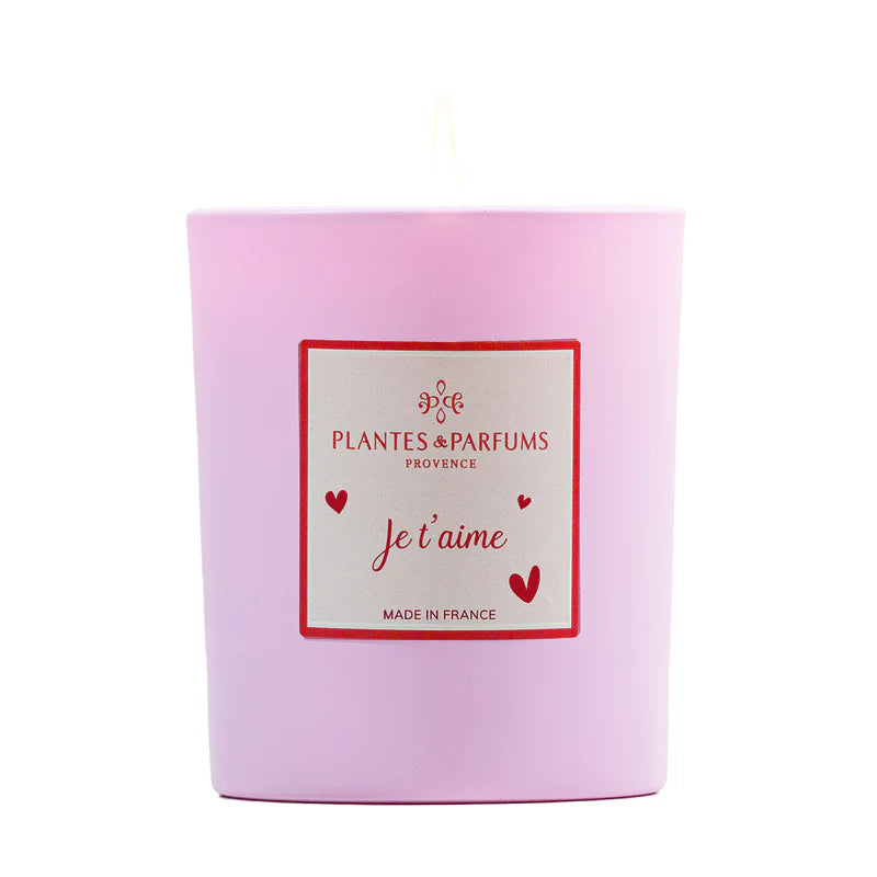 Bougie végetale "je t'aime" 180gr