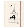 Torchon chat La Tour Eiffel - Ecru