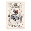 Torchon J'aime la France - Ecru