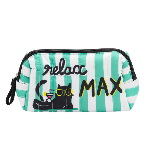 Pochette matelassée Relax Max PM - Vert et blanc