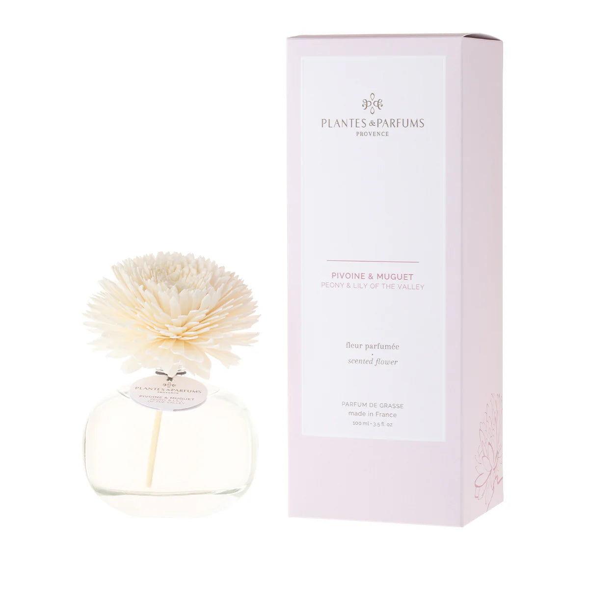 Diffuseur fleur parfumee pivoine et muguet 100ml