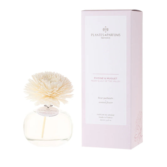 Diffuseur fleur parfumee pivoine et muguet 100ml