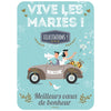 Carte postale - Vive les mariés