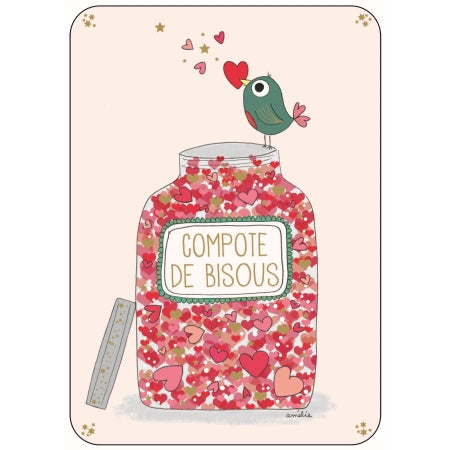 Carte postale - Compote de bisous