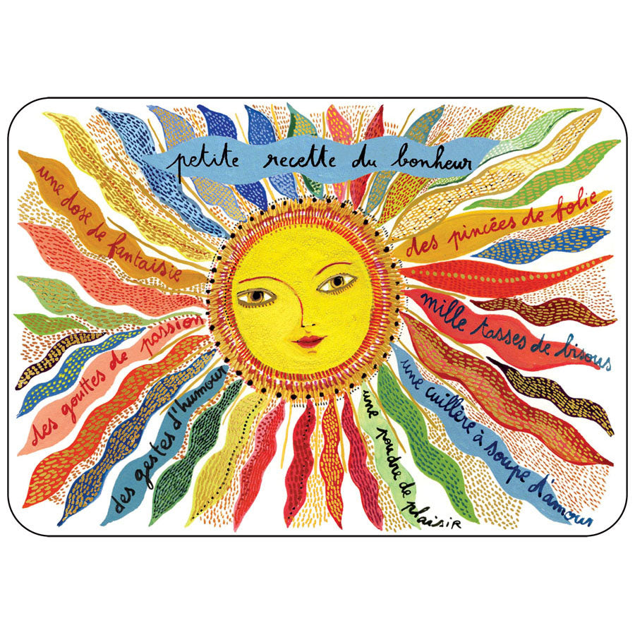 Carte postale - Recette du bonheur