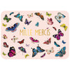 Carte postale - Mille mercis papillon