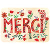 Carte postale - Merci fleurs