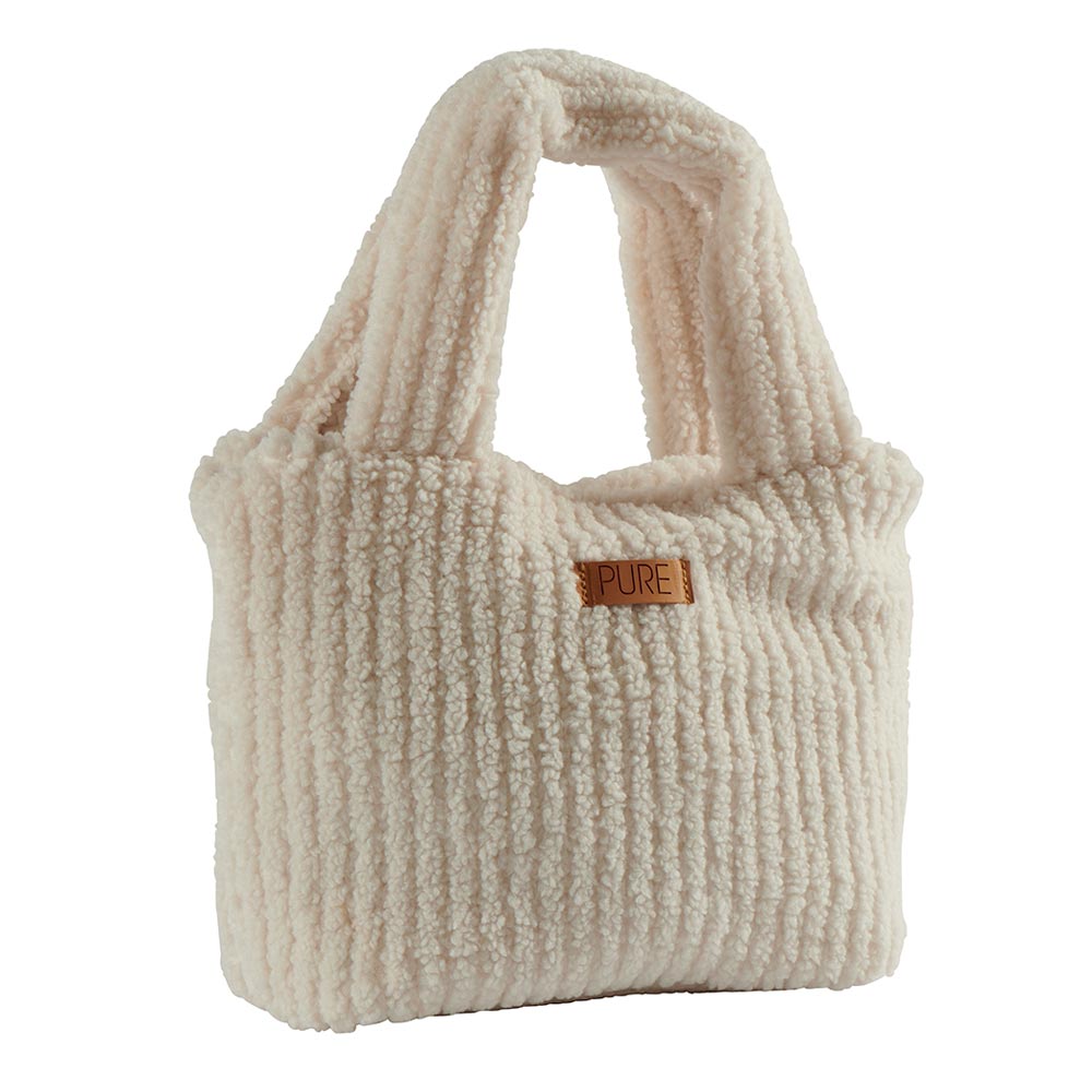 Pochette anse fausse fourrure
