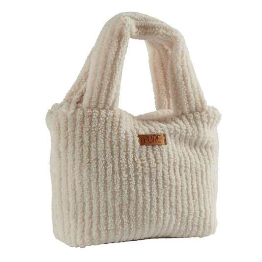 Pochette anse fausse fourrure