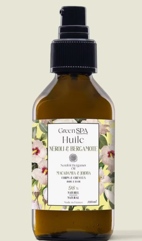 Huile de massage "seche" néroli & bergamote