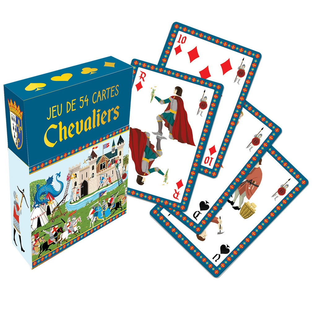 Jeu de 54 cartes - Chevaliers médiéval