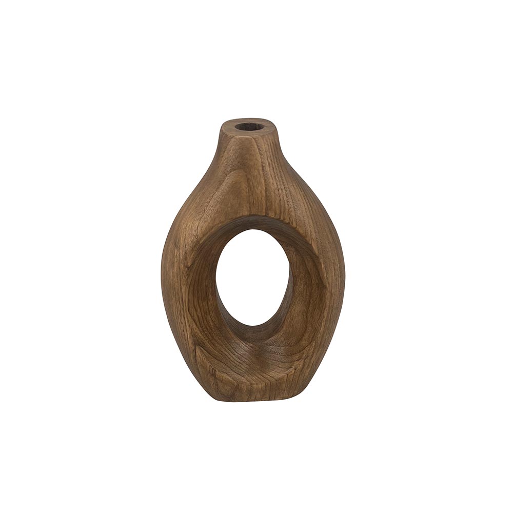Vase déco allongé - bois