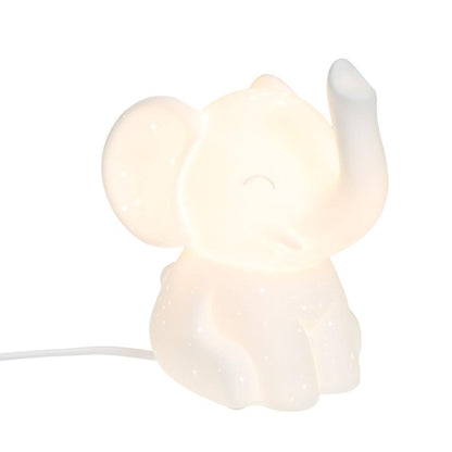 Lampe éléphant - Blanc