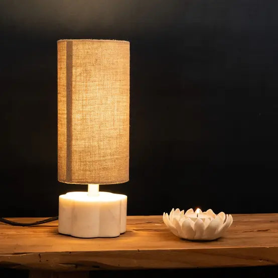 Lampe base en marbre