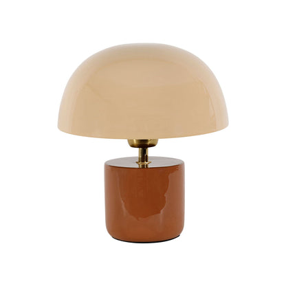 Lampe champignon - Terracotta beige bloom