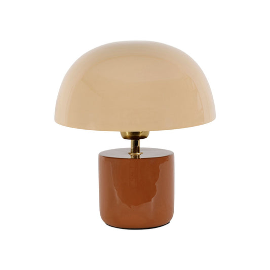 Lampe champignon - Terracotta beige bloom