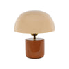 Lampe champignon - Terracotta beige bloom