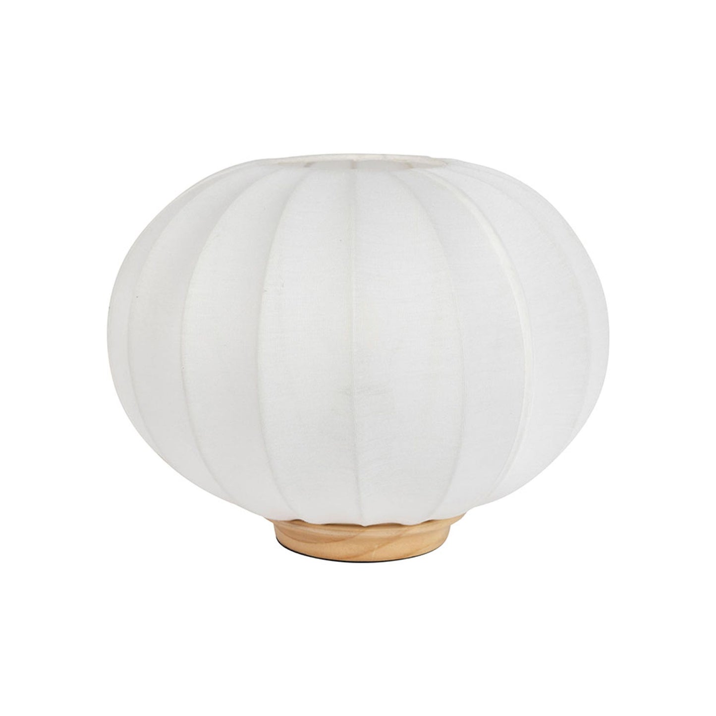 Lampe en sapin et coton écru