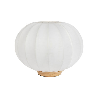 Lampe en sapin et coton écru