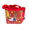 Mini tote bag Le jardin des licornes - Rouge