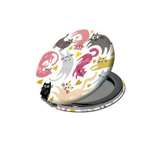 Miroir de poche Chats - Multico pastel