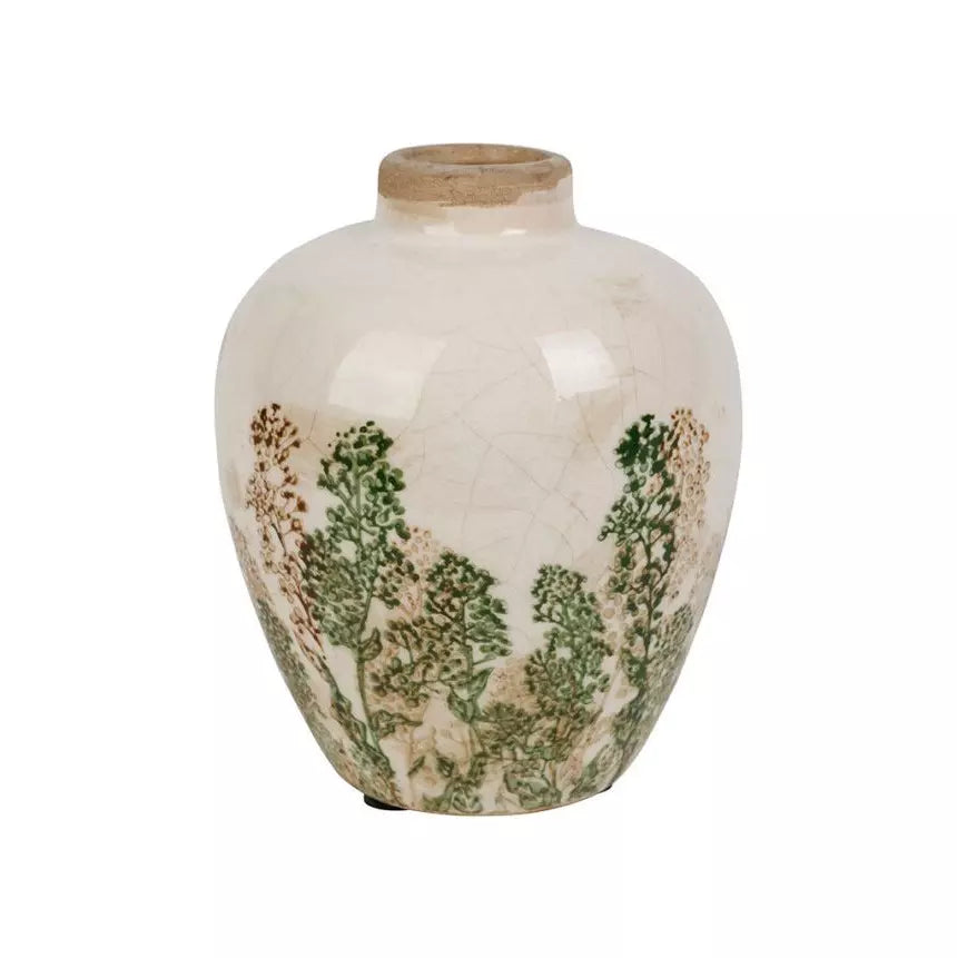 Mini vase - crème vert