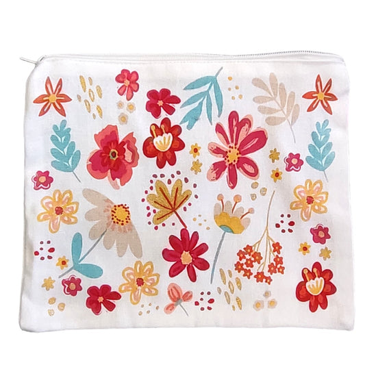 Pochette fleurie - Multicolore