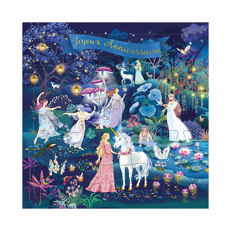 Carte puzzle - Anniversaire
