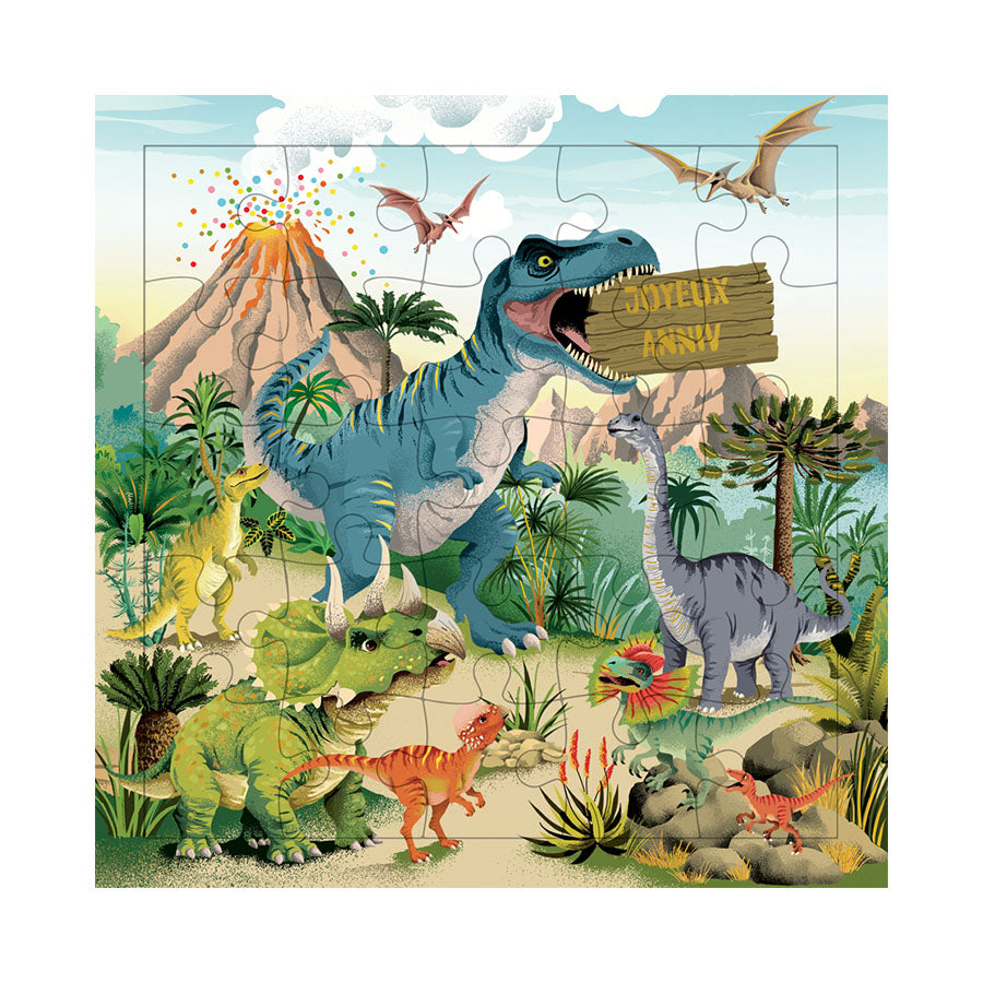 Carte puzzle - Anniversaire