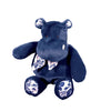 Peluche hippo bleu marine 22cm