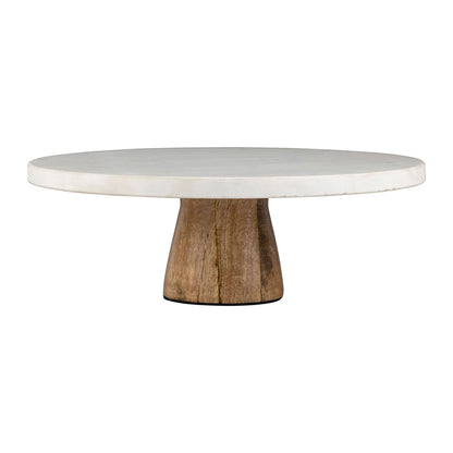 Plateau en marbre blanc