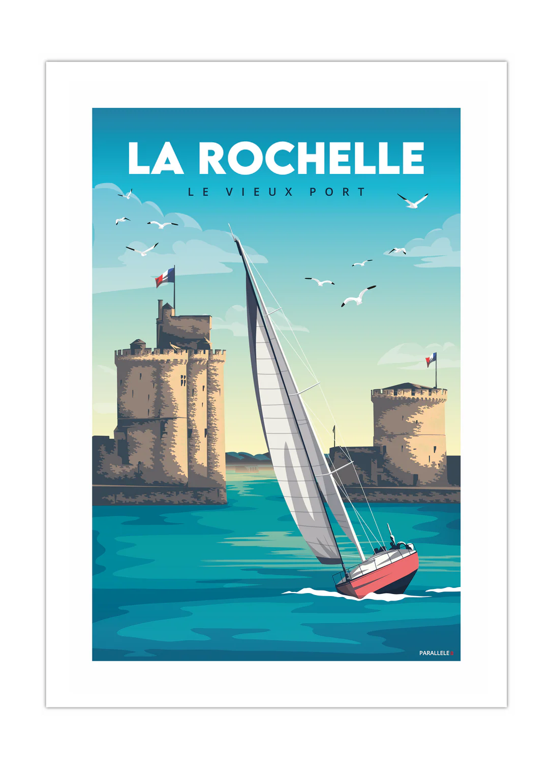 Poster vintage la rochelle