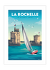 Poster vintage la rochelle