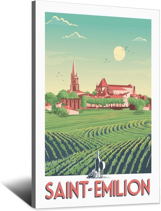 Poster vintage saint-emilion