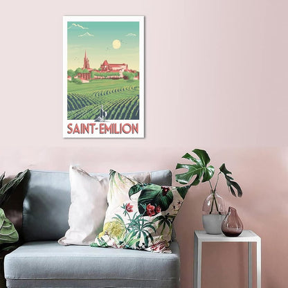 Poster vintage saint-emilion