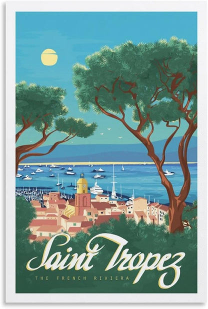 Poster vintage saint-tropez