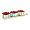 Service apéritif 3 bols - Turquoise