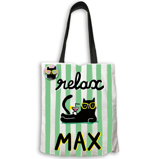 Tote bag Relax Max - Vert et blanc