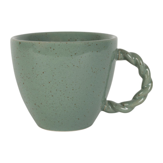 Tasse en grès sauge moucheté 33cl