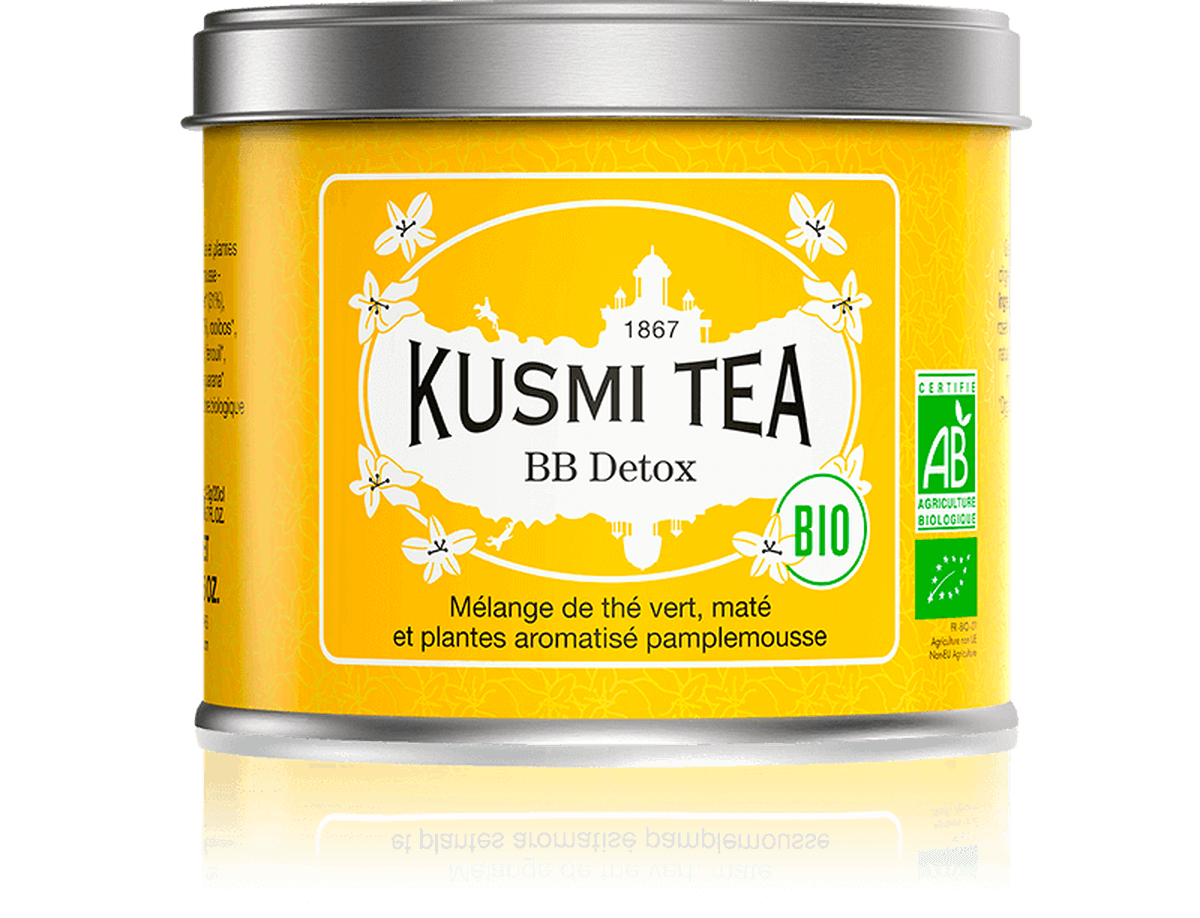 BB Detox thé vert bio, maté bio, pamplemousse boîte 100 g