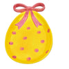 Assiette décorative œuf de Pâques - Jaune